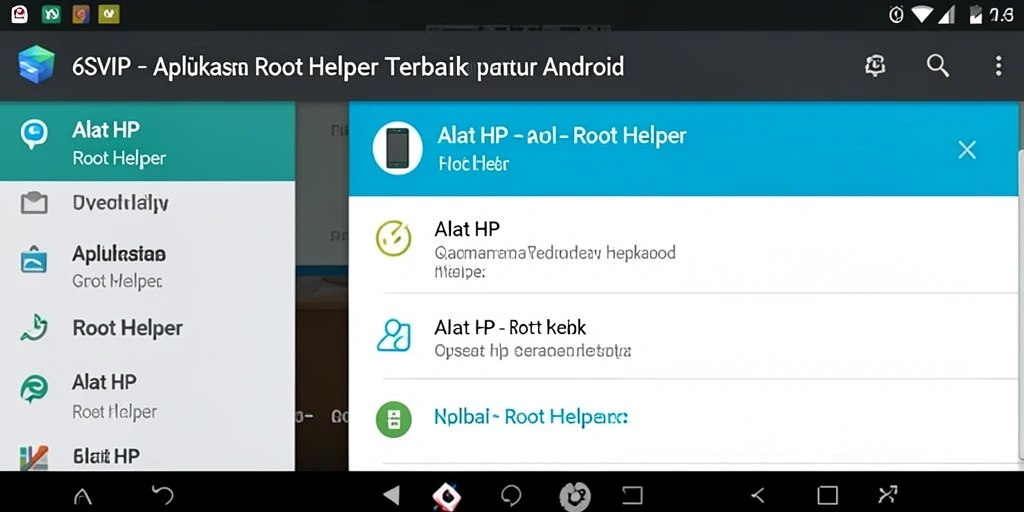 Antarmuka 6SVIP yang modern dan fungsional untuk Root Helper.