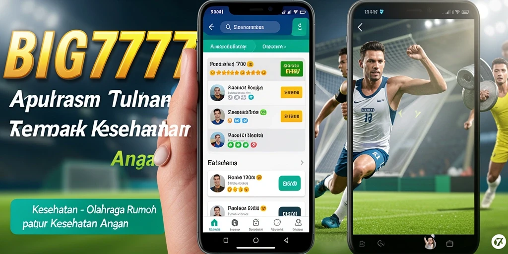 Antarmuka aplikasi BIG777 yang menarik untuk olahraga rumah.