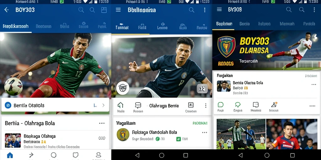 Tampilan antarmuka BOY303 menampilkan berita dan statistik olahraga bola dengan jelas.