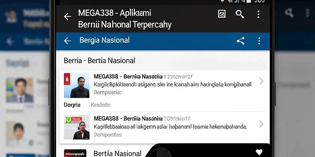 Tampilan antarmuka MEGA338 yang modern dan user-friendly.