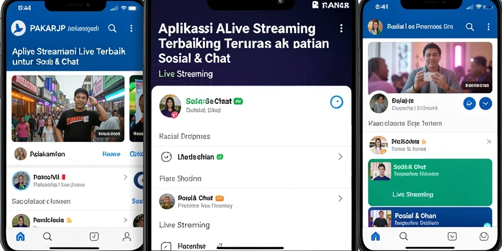 Tampilan antarmuka PAKARJP dengan fitur Live Streaming yang mudah digunakan.